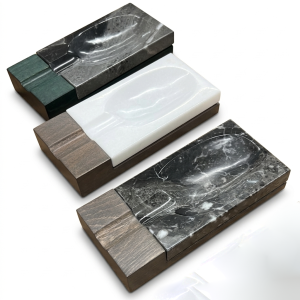 Marble & Wood Cigar Ashtray