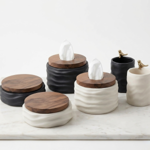 Wave Collection / Tissue Holder, Candle Holder, Container